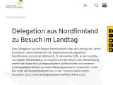 Vorschaubild: Delegation aus Nordfinnland zu Besuch im Landtag
