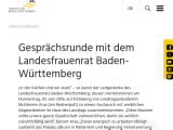 Vorschaubild: Gesprächsrunde mit dem Landesfrauenrat Baden-Württemberg