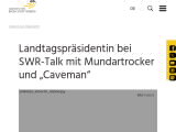 Vorschaubild: Landtagspräsidentin bei SWR-Talk mit Mundartrocker und „Caveman“