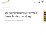 Vorschaubild: US-Generalkonsul Herman besucht den Landtag