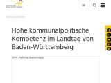 Vorschaubild: Hohe kommunalpolitische Kompetenz im Landtag von Baden-Württemberg