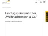 Vorschaubild: Landtagspräsidentin bei „Weihnachtsmann & Co.“