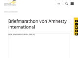 Vorschaubild: Briefmarathon von Amnesty International