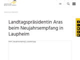 Vorschaubild: Landtagspräsidentin Aras beim Neujahrsempfang in Laupheim