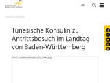 Vorschaubild: Tunesische Konsulin zu Antrittsbesuch im Landtag von Baden-Württemberg