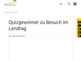 Vorschaubild: Quizgewinner zu Besuch im Landtag