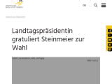 Vorschaubild: Landtagspräsidentin gratuliert Steinmeier zur Wahl