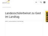 Vorschaubild: Landesschülerbeirat zu Gast im Landtag
