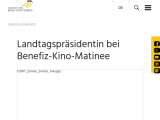 Vorschaubild: Landtagspräsidentin bei Benefiz-Kino-Matinee