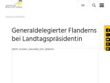 Vorschaubild: Generaldelegierter Flanderns bei Landtagspräsidentin