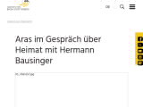 Vorschaubild: Aras im Gespräch über Heimat mit Hermann Bausinger