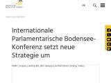 Vorschaubild: Internationale Parlamentarische Bodensee-Konferenz setzt neue Strategie um