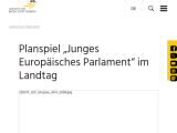 Vorschaubild: Planspiel „Junges Europäisches Parlament“ im Landtag