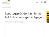 Vorschaubild: Landtagspräsidentin nimmt NAJU-Forderungen entgegen