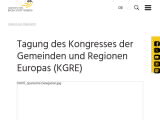 Vorschaubild: Tagung des Kongresses der Gemeinden und Regionen Europas (KGRE)
