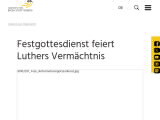 Vorschaubild: Festgottesdienst feiert Luthers Vermächtnis