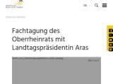 Vorschaubild: Fachtagung des Oberrheinrats mit Landtagspräsidentin Aras