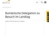 Vorschaubild: Rumänische Delegation zu Besuch im Landtag