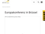 Vorschaubild: Europakonferenz in Brüssel