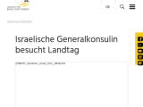 Vorschaubild: Israelische Generalkonsulin besucht Landtag