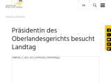 Vorschaubild: Präsidentin des Oberlandesgerichts besucht Landtag