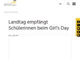 Vorschaubild: Landtag empfängt Schülerinnen beim Girl’s Day