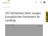 Vorschaubild: 170 Teilnehmer beim Jungen Europäischen Parlament im Landtag