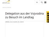 Vorschaubild: Delegation aus der Vojvodina zu Besuch im Landtag