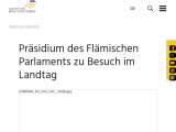 Vorschaubild: Präsidium des Flämischen Parlaments zu Besuch im Landtag