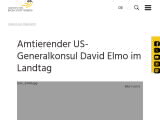 Vorschaubild: Amtierender US-Generalkonsul David Elmo im Landtag