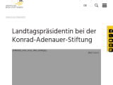 Vorschaubild: Landtagspräsidentin bei der Konrad-Adenauer-Stiftung