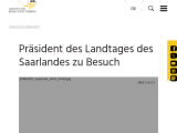 Vorschaubild: Präsident des Landtages des Saarlandes zu Besuch