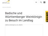 Vorschaubild: Badische und Württemberger Weinkönigin zu Besuch im Landtag