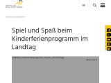 Vorschaubild: Spiel und Spaß beim Kinderferienprogramm im Landtag