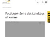 Vorschaubild: Facebook-Seite des Landtags ist online