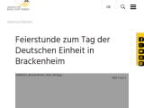 Vorschaubild: Feierstunde zum Tag der Deutschen Einheit in Brackenheim