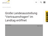 Vorschaubild: Große Landesausstellung "Vertrauensfragen" im Landtag eröffnet