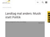 Vorschaubild: Landtag mal anders: Musik statt Politik