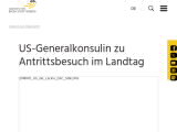 Vorschaubild: US-Generalkonsulin zu Antrittsbesuch im Landtag