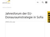 Vorschaubild: Jahresforum der EU-Donauraumstrategie in Sofia