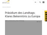 Vorschaubild: Präsidium des Landtags: Klares Bekenntnis zu Europa