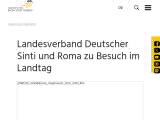 Vorschaubild: Landesverband Deutscher Sinti und Roma zu Besuch im Landtag