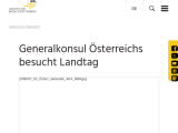 Vorschaubild: Generalkonsul Österreichs besucht Landtag