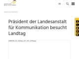 Vorschaubild: Präsident der Landesanstalt für Kommunikation besucht Landtag