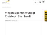 Vorschaubild: Vizepräsidentin würdigt Christoph Blumhardt