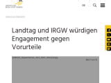 Vorschaubild: Landtag und IRGW würdigen Engagement gegen Vorurteile