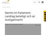Vorschaubild: Nachts im Parlament: Landtag beteiligt sich an stuttgartnacht