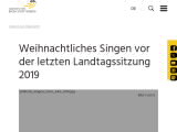 Vorschaubild: Weihnachtliches Singen vor der letzten Landtagssitzung 2019