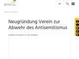 Vorschaubild: Neugründung Verein zur Abwehr des Antisemitismus
