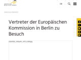 Vorschaubild: Vertreter der Europäischen Kommission in Berlin zu Besuch